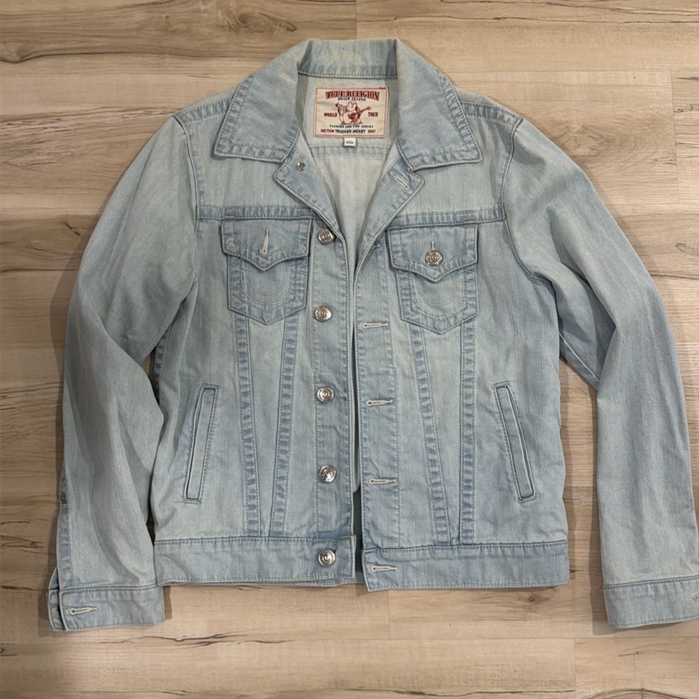True religion men’s denim jacket